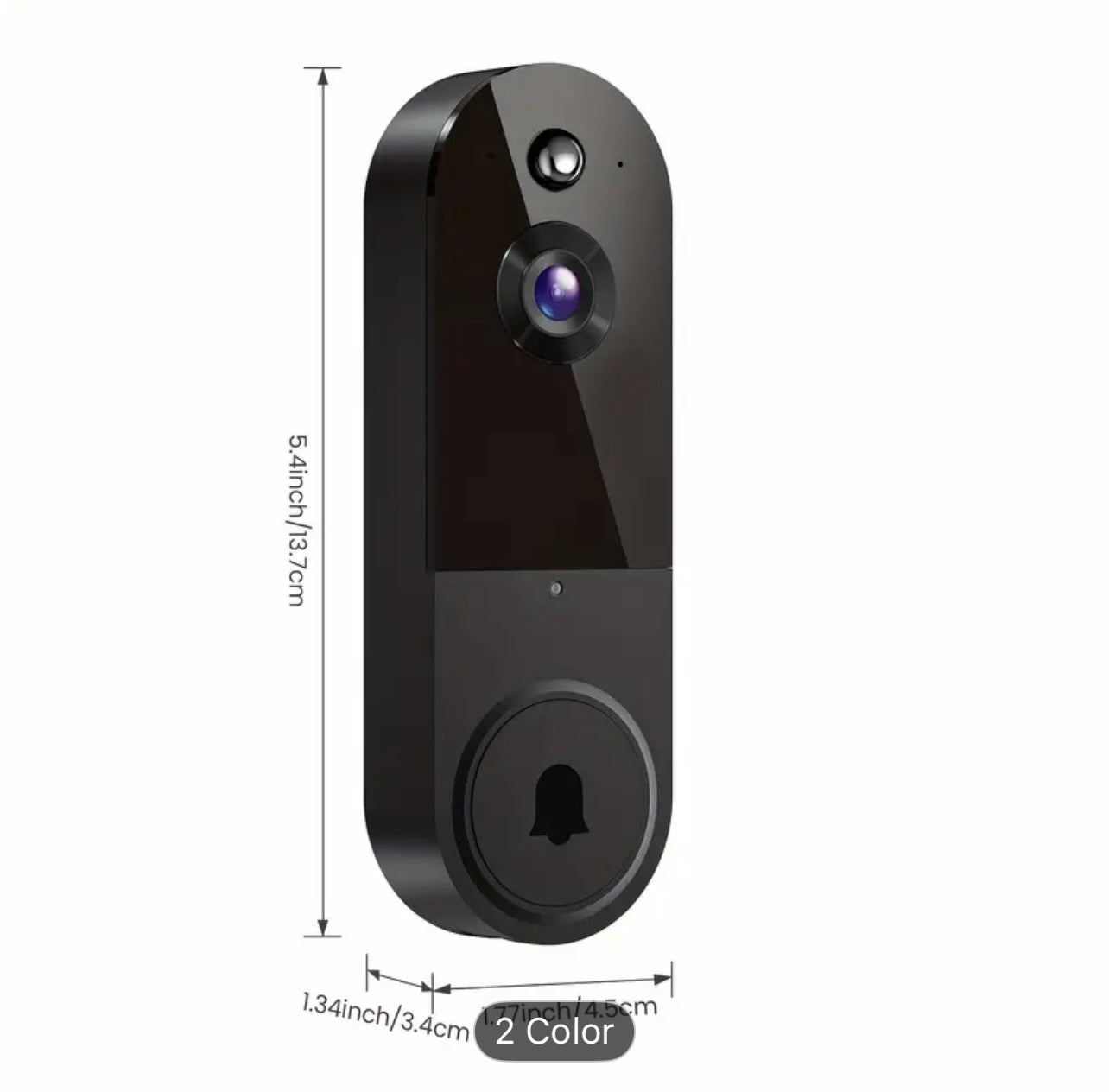 🔔 1080P HD Smart Doorbell Camera | AI Motion Detection, Two-Way Audio, Night Vision & Cloud Securit