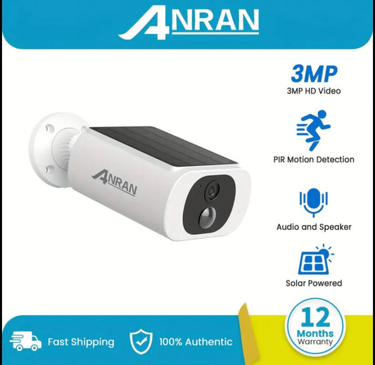 ANRAN - Solar-Powered Security Camera  -  1pc